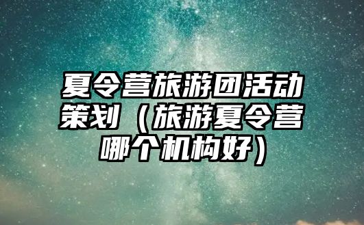 夏令營(yíng)旅游團(tuán)活動(dòng)策劃（旅游夏令營(yíng)哪個(gè)機(jī)構(gòu)好）