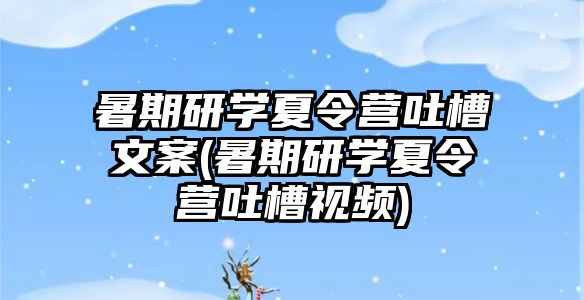 暑期研學夏令營吐槽文案(暑期研學夏令營吐槽視頻)